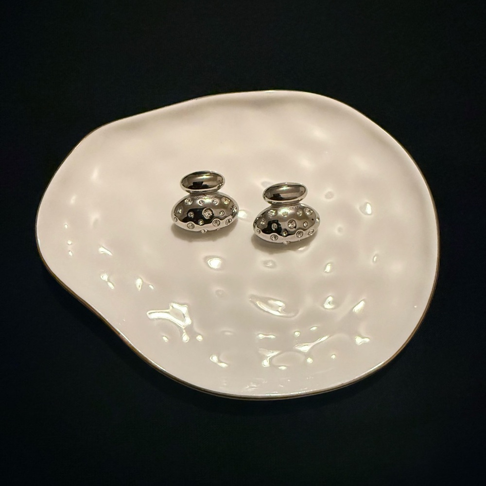 Elegant Silver Stud Earrings